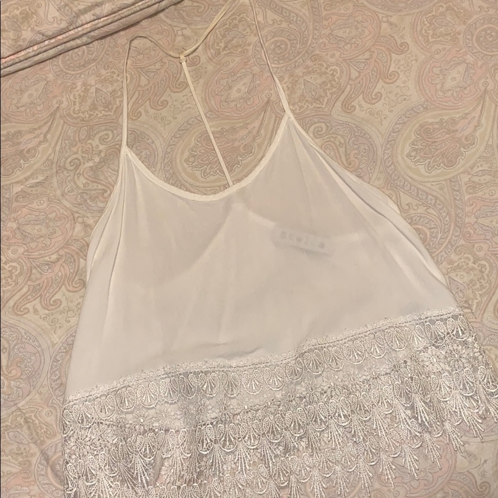 Stella boutique white Crochet top